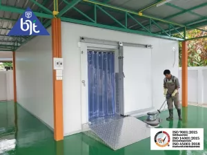 Cold storage mini berkualitas dengan ramp plat bordes